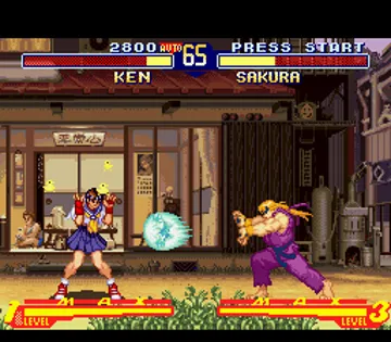 Street Fighter Alpha 2 (USA) screen shot game playing